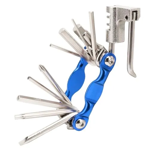 Foldable 11-in-1 Multifunctional Bike Repair Tool - Portable Socket Wrench for Cyclists