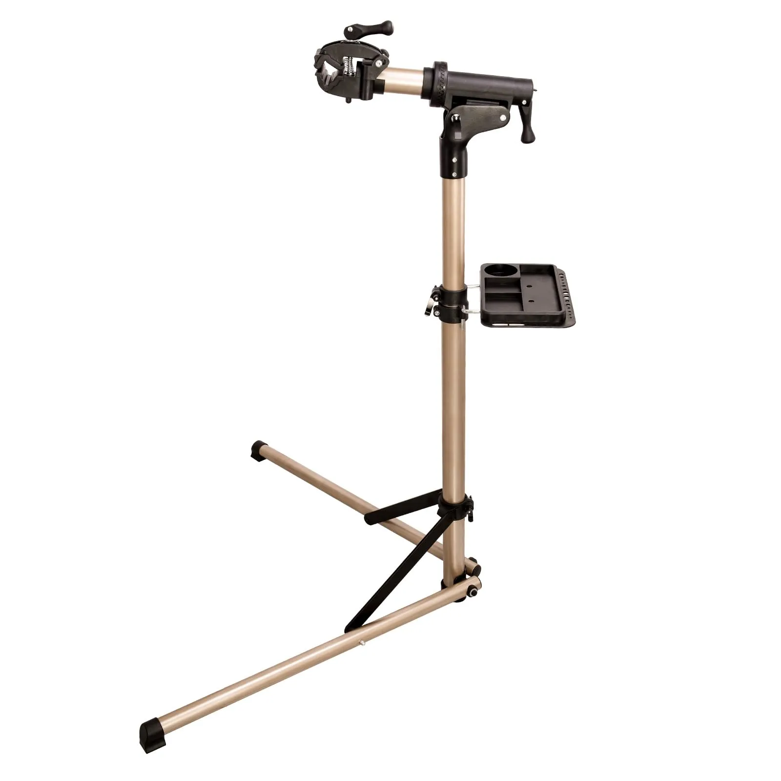 Foldable Aluminum Alloy Bike Repair Stand for Road & Mountain Bikes, Height Adjustable 47-67 inches