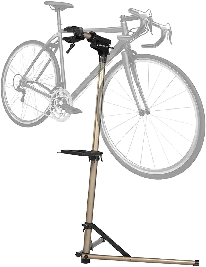 Foldable Bike Repair Stand Adjustable Height Portable Workstand for Easy Bicycle Maintenance