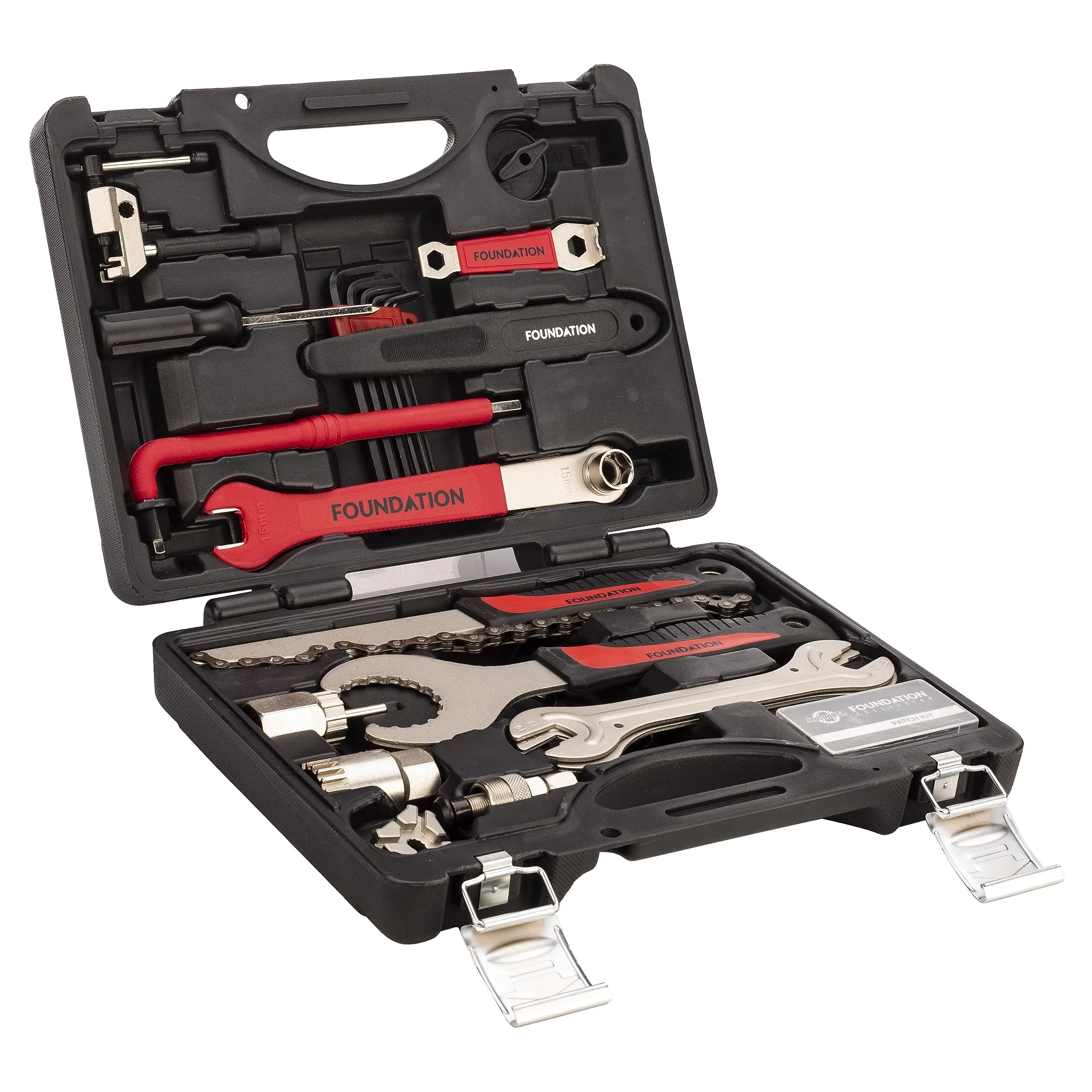 Foundation 20 Piece Standard Bike Tool Kit with Carrying Case - Essential Tools for Cyclists