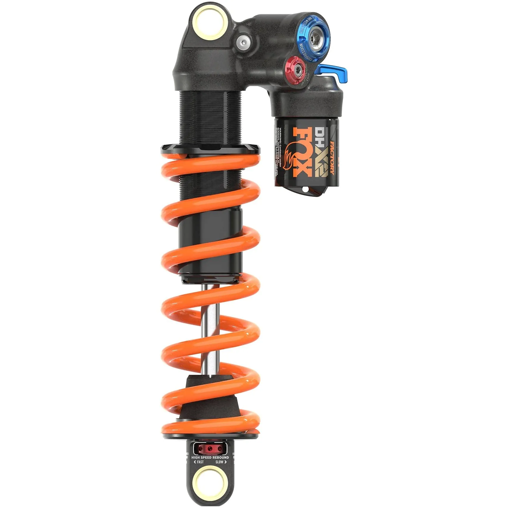 FOX DHX2 F-S Rear Shock 8.5x2.5', Hard Chrome, 2-Position Lever for Ultimate Performance