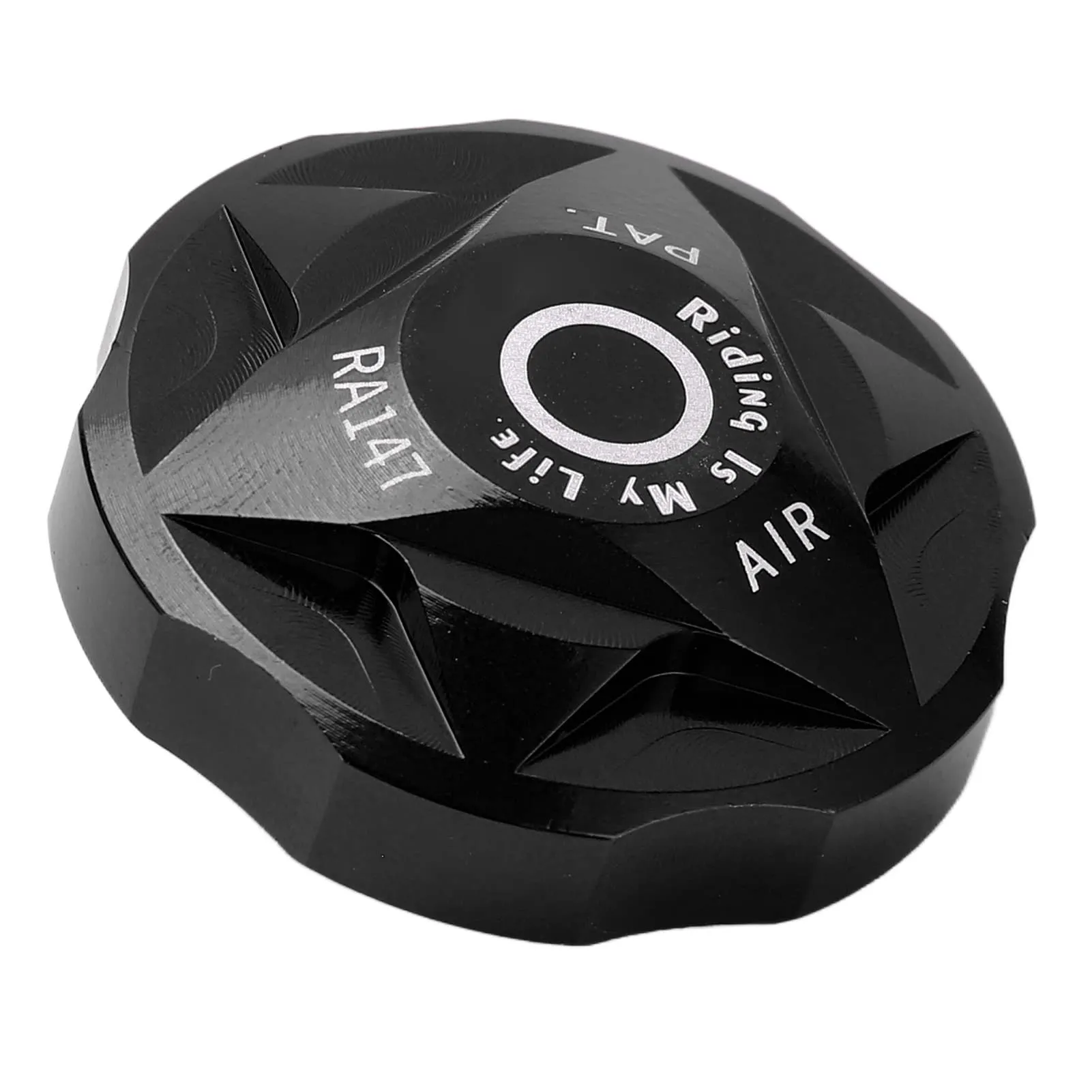 Front Fork Air Chamber Cover for Mountain Bike - Red Aluminum Valve Cap, Durable Protection