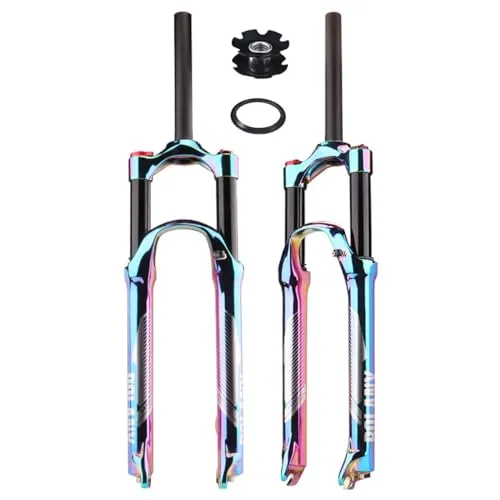 FukkeR 29 Inch Mountain Bike Air Suspension Fork, 120mm Travel, 28.6mm Steerer, Lightweight Aluminum