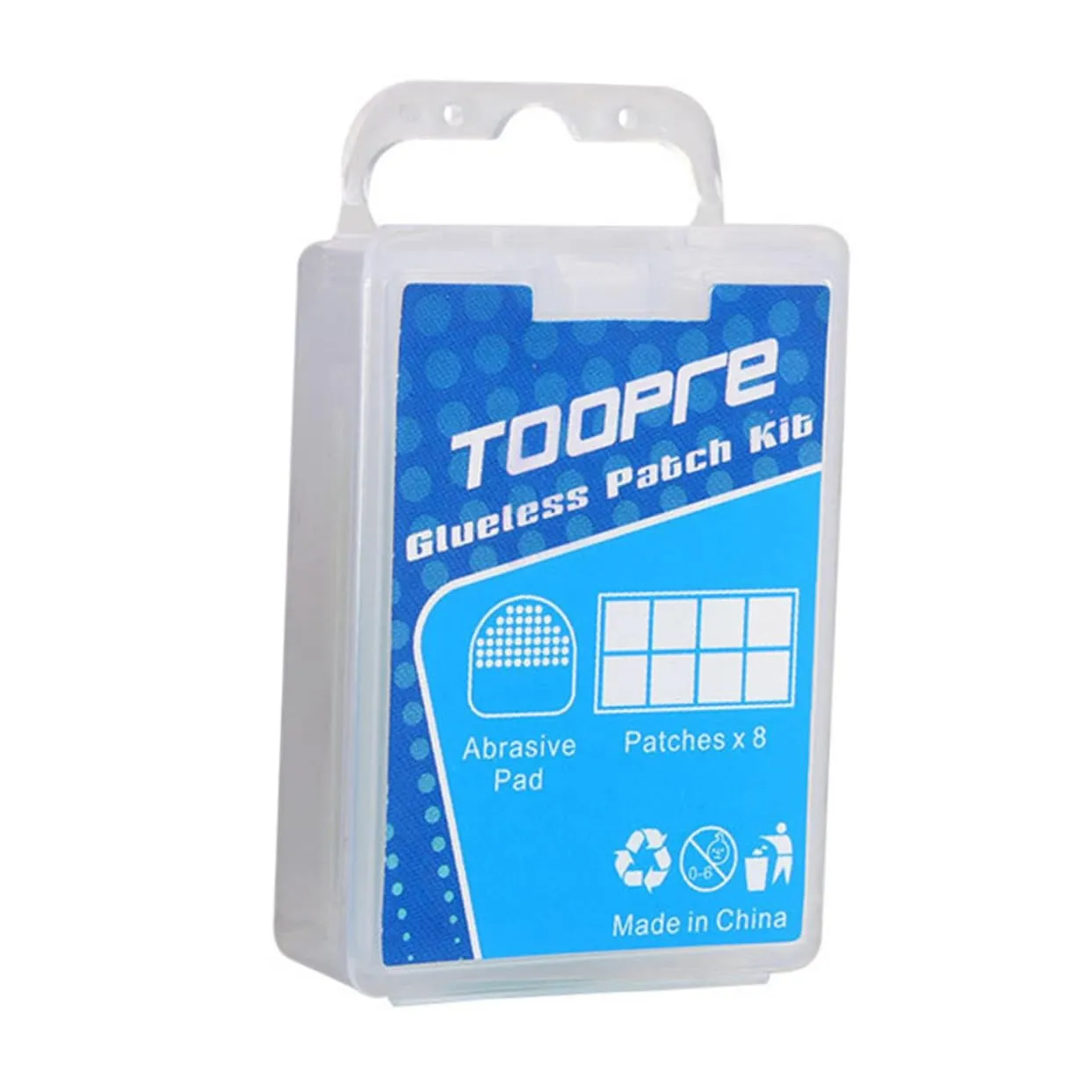 GLEAVI Glueless Bicycle Tire Patch Kit - Waterproof Rubber Repair Tool for Bikes, 2.7x2.7cm