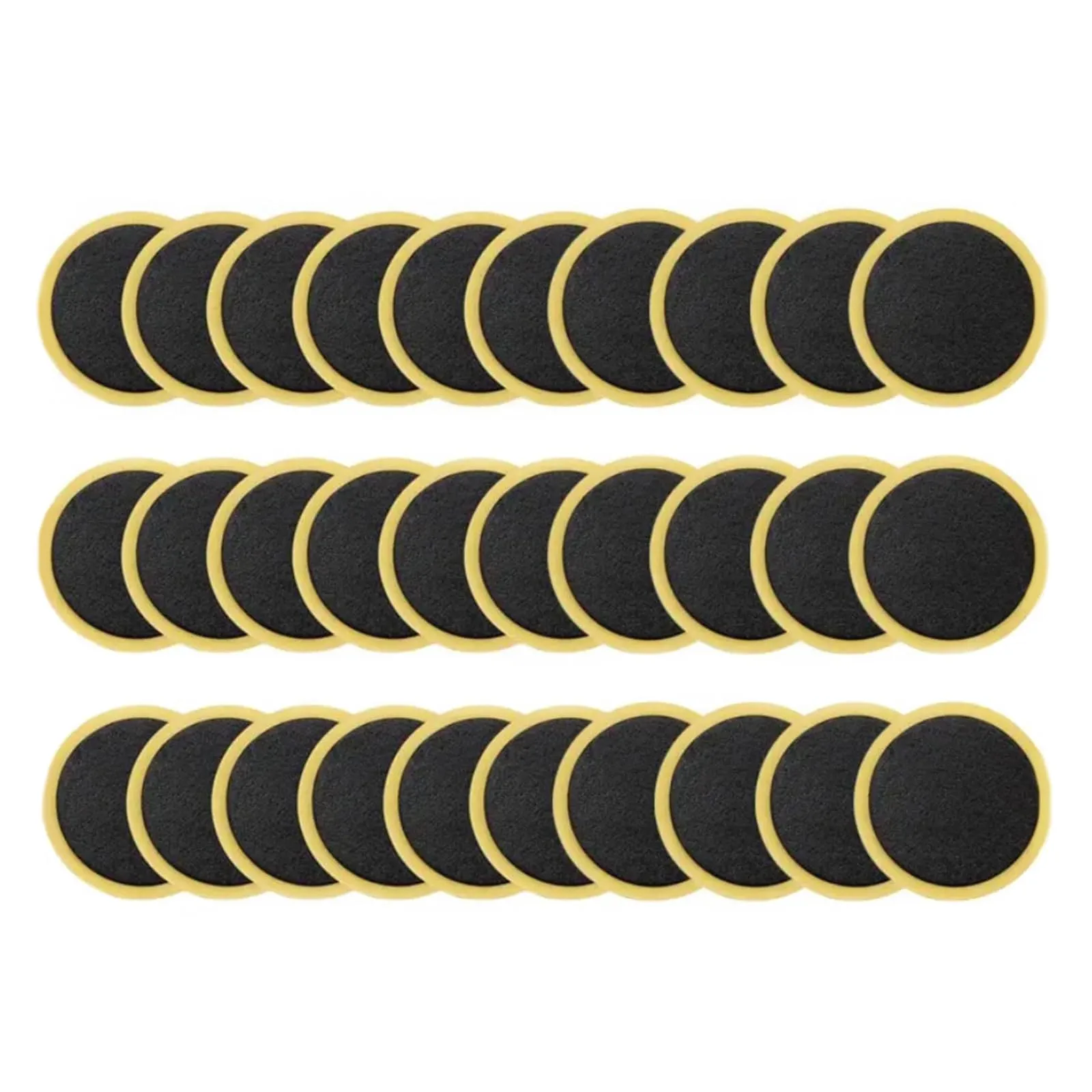 Glueless Bike Tire Repair Patch Kit - 30 Pcs for Mountain, Road & City Bikes - Easy to Use