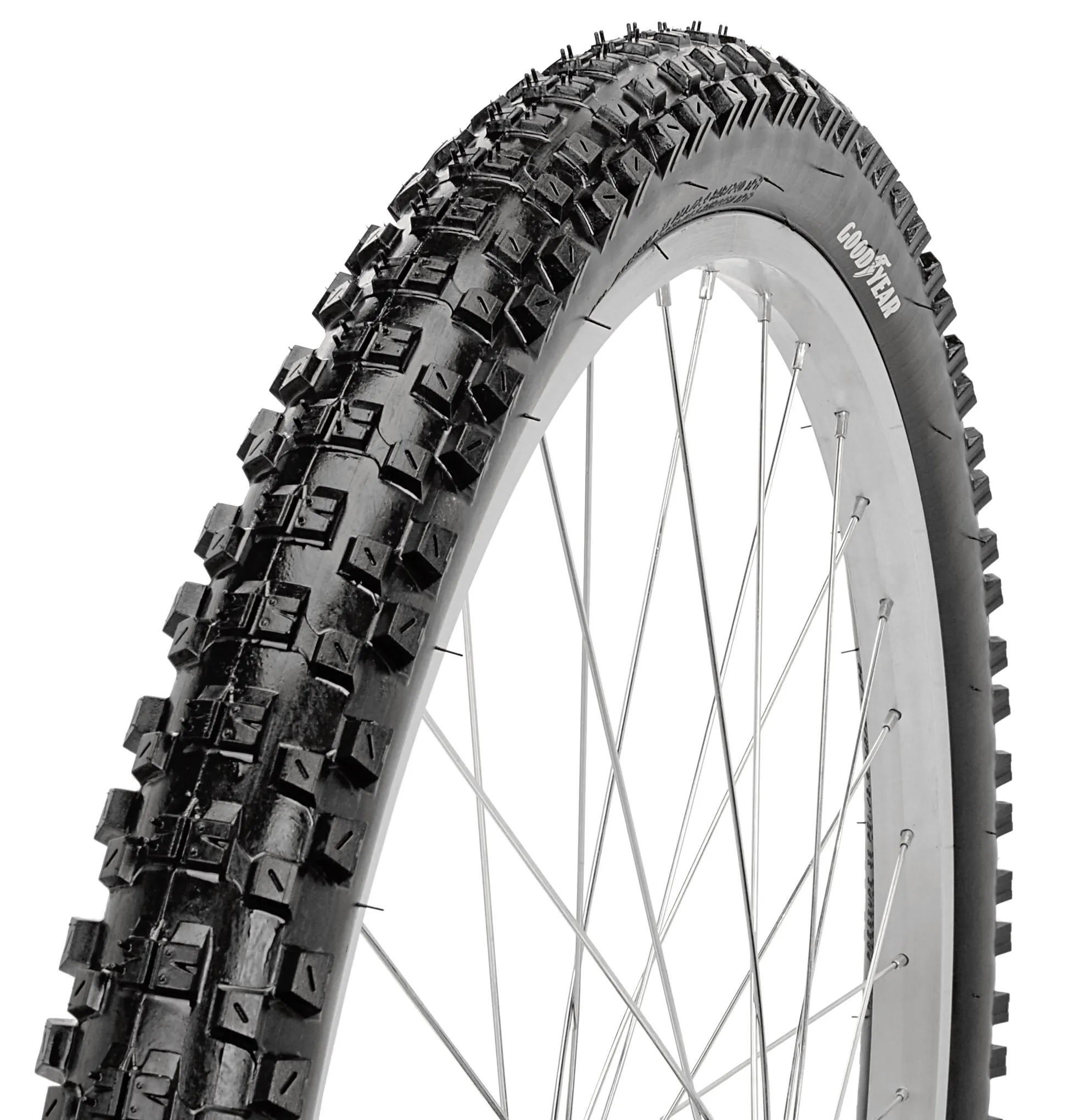 Goodyear Folding Bead Mountain Bike Tire, 26 x 2.1, Black - Durable, Rugged, Fits 2-2.125 Inch Rims