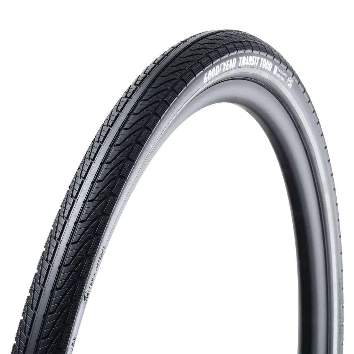 Goodyear Transit Tour Tire 700x40C Wire Clincher Dynamic:Silica4 S3 Shell 60TPI Black