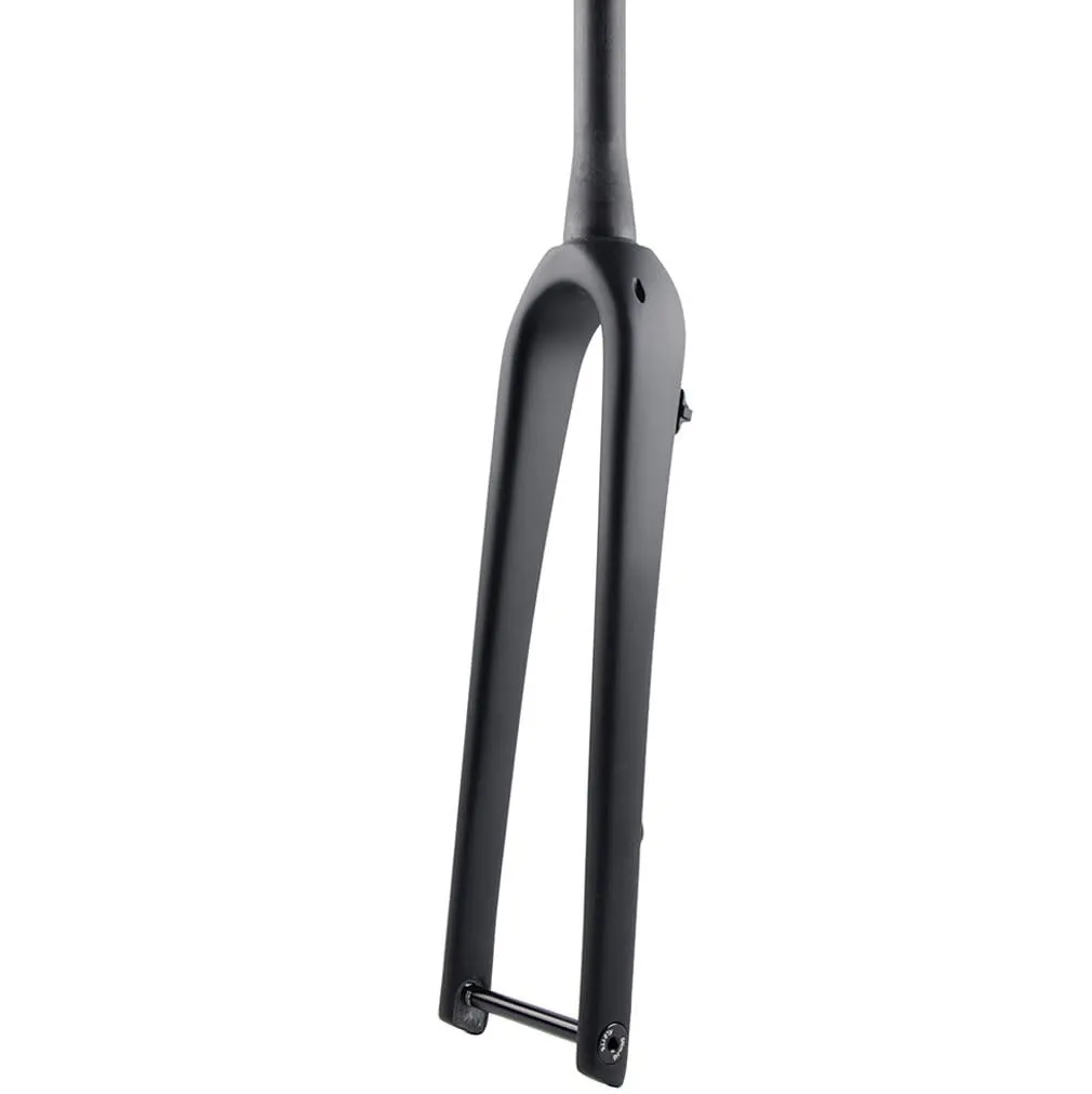 Gravel Bike Carbon Fiber Fork 700C Matte Black 1-1/8 Straight/Tapered Disc Brake Thru Axle