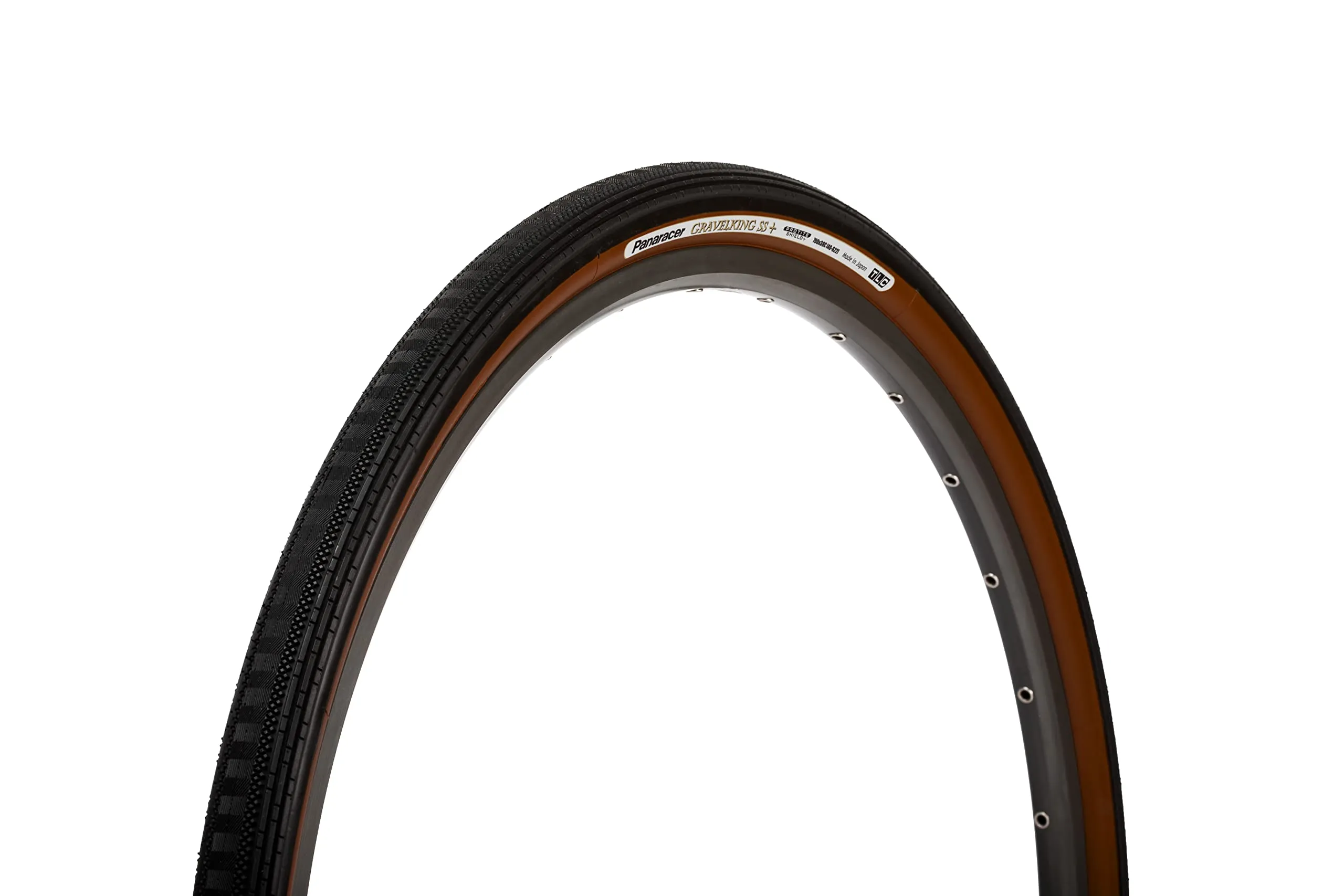 Gravel King SS Plus Black/Brown 700×38C - Durable Gravel Tire for Touring and Commuting