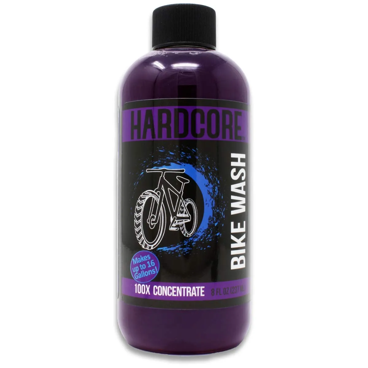 HARDCORE Bike Wash 1 Fl Oz - Powerful Concentrate for Modern Bikes, Removes Dirt & Grease
