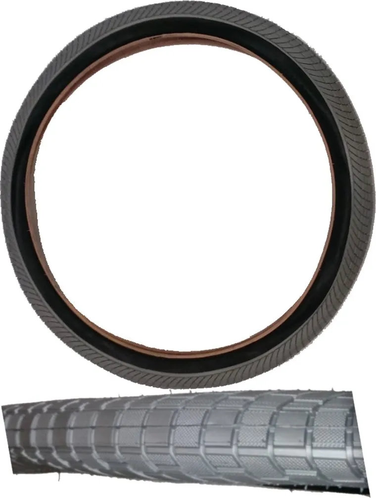 Haro Downtown Tire 24x2.1 Grey/Black - Smooth Rolling with Deep Tread and Nylon Breaker