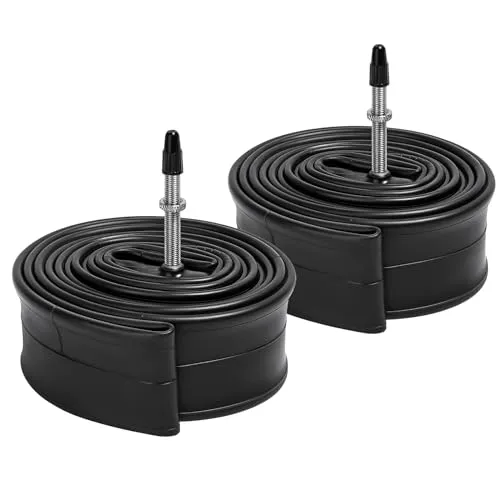 Heavy Duty 27.5' Bicycle Tubes - 2-Pack Butyl Rubber, Compatible with 27.5x1.75-2.40 Tires