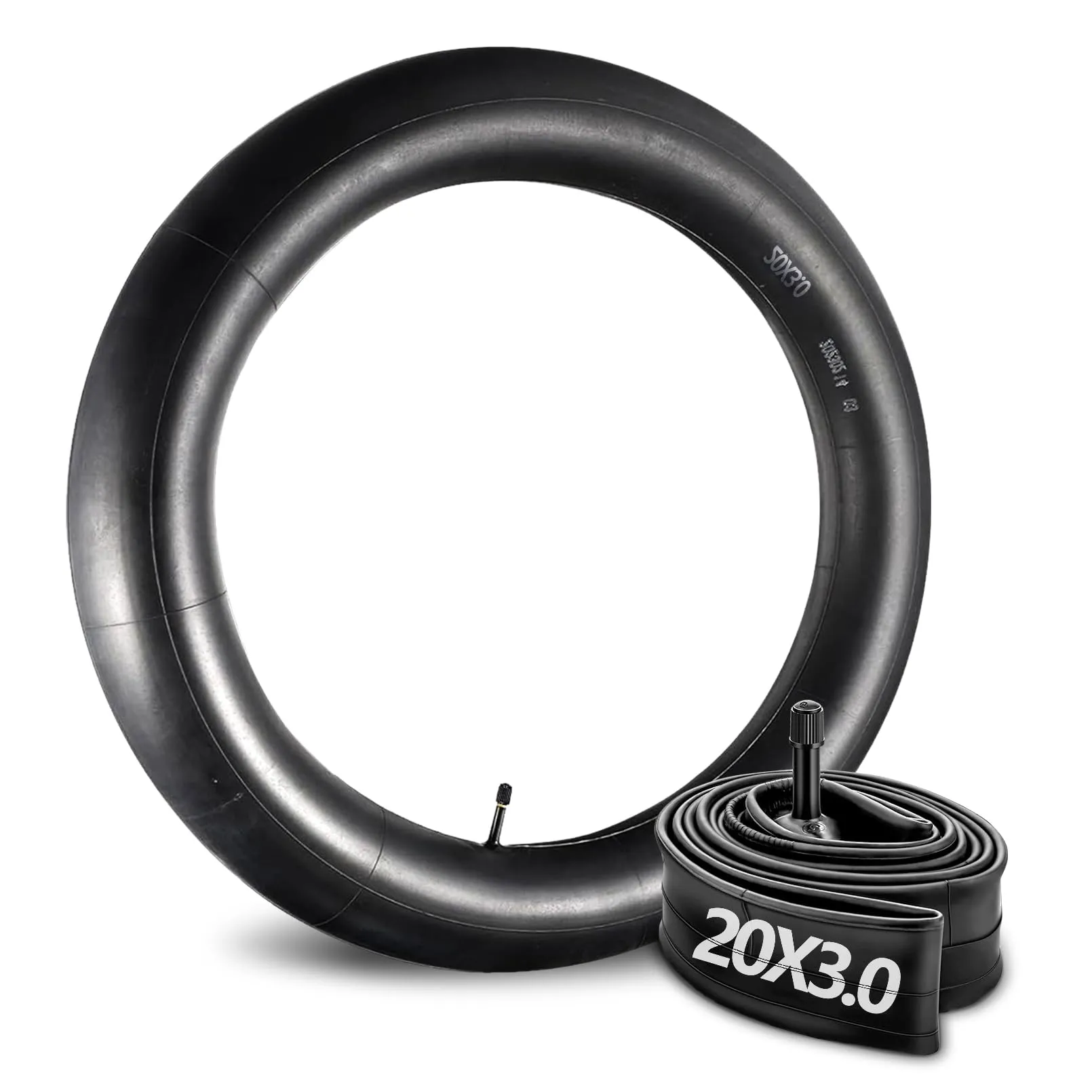 Heavy Duty 2 Pack of 20x3.0 26 Inch Bike Tubes with 32mm Schrader Valve for All Bikes
