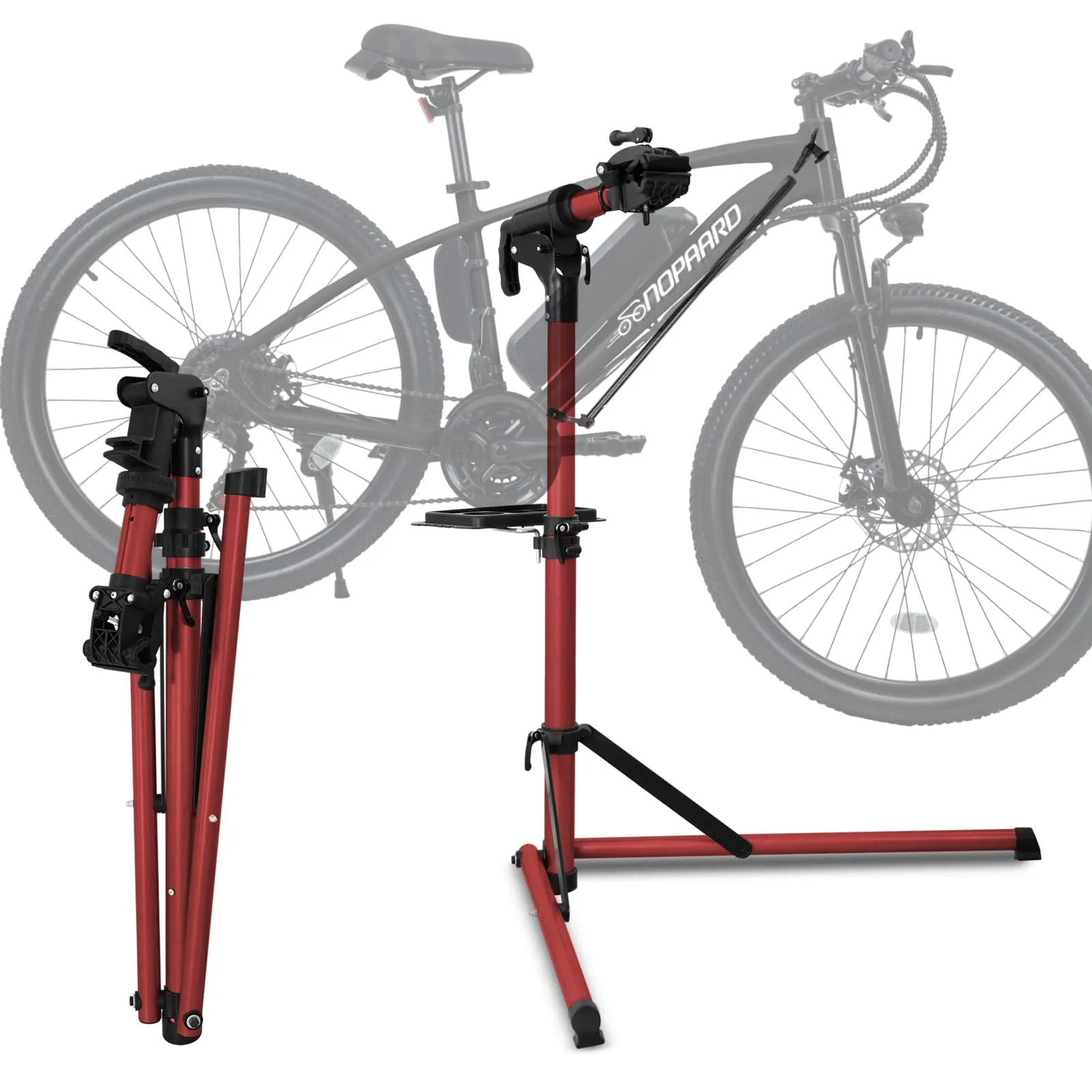 Heavy Duty Electric Bike Repair Stand - 110 lbs Capacity, Adjustable Height, Portable Aluminum