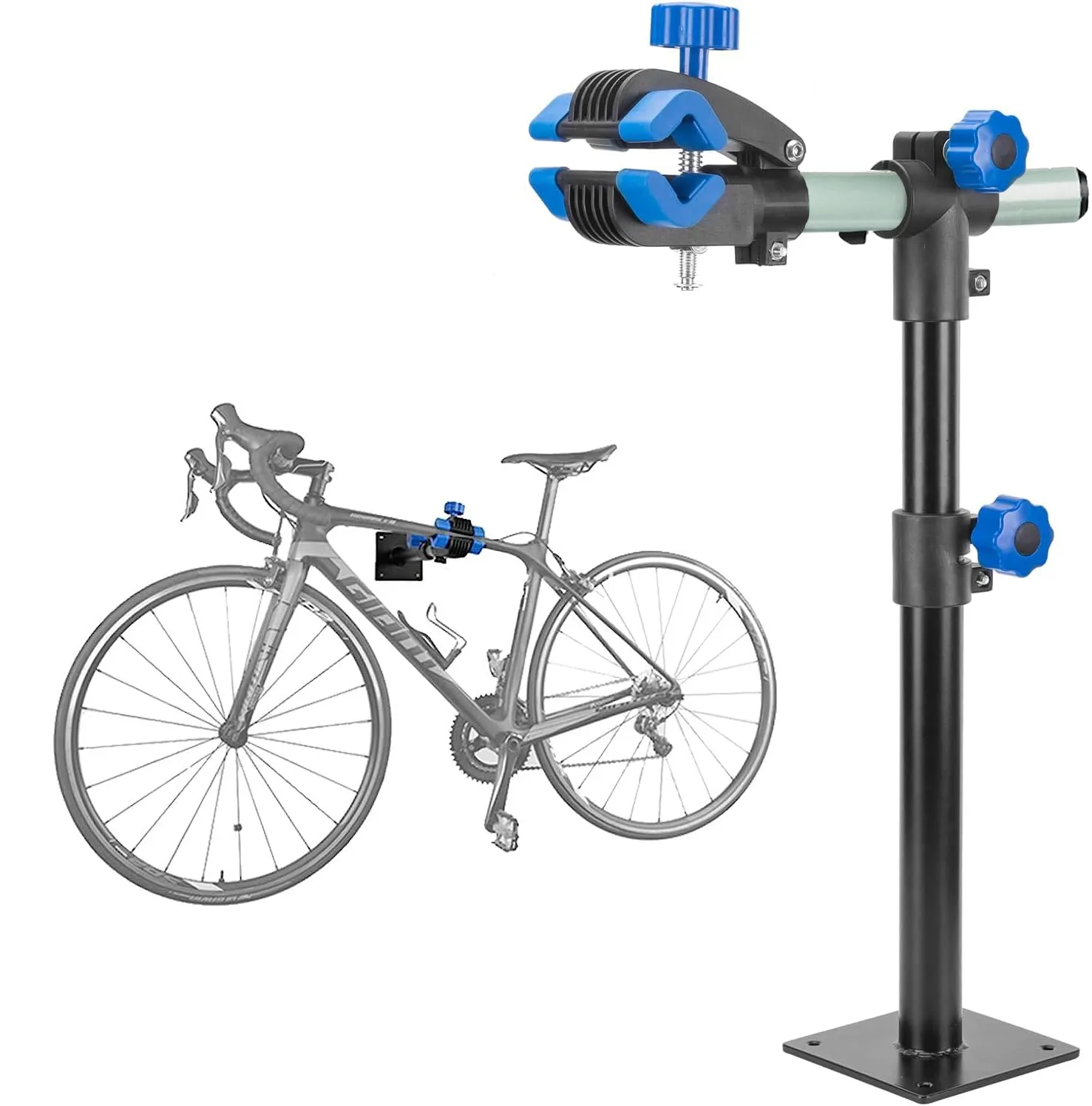 Height Adjustable Bike Repair Stand Wall Mount for Mountain & Road Bikes - Clothink
