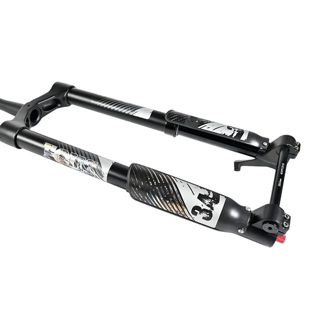 HIMALO 26' Inverted Fork Adjustable Rebound Air Suspension, 120mm Travel, 15x110mm Thru Axle