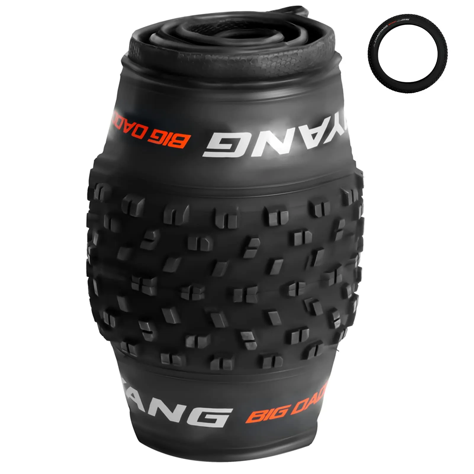 Himiway 26' Mountain Bike Tire 26×4, Black Replacement Tire for Electric & Mountain Bikes