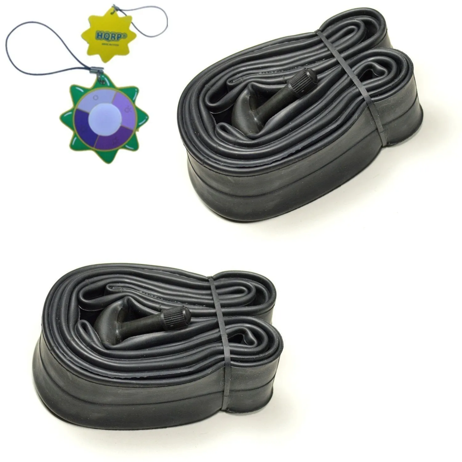 HQRP 2-Pack 26' Bike Tubes with Schrader Valve for Giant Simple, Sedona, Revel, Suede, Enchant