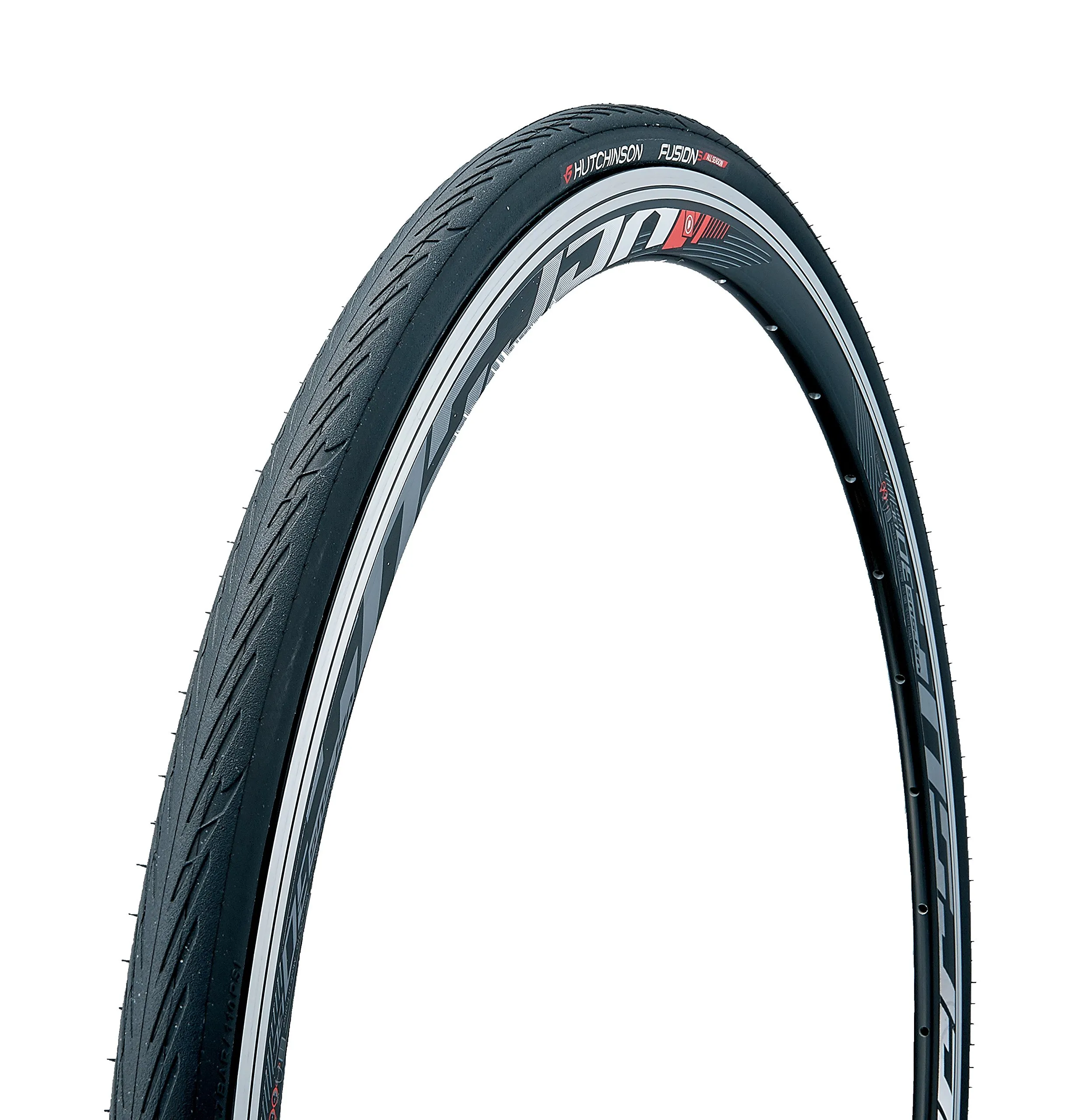 HUTCHINSON Fusion 5 700 x 25 Tire - Exceptional Performance, Grip, and Puncture Protection