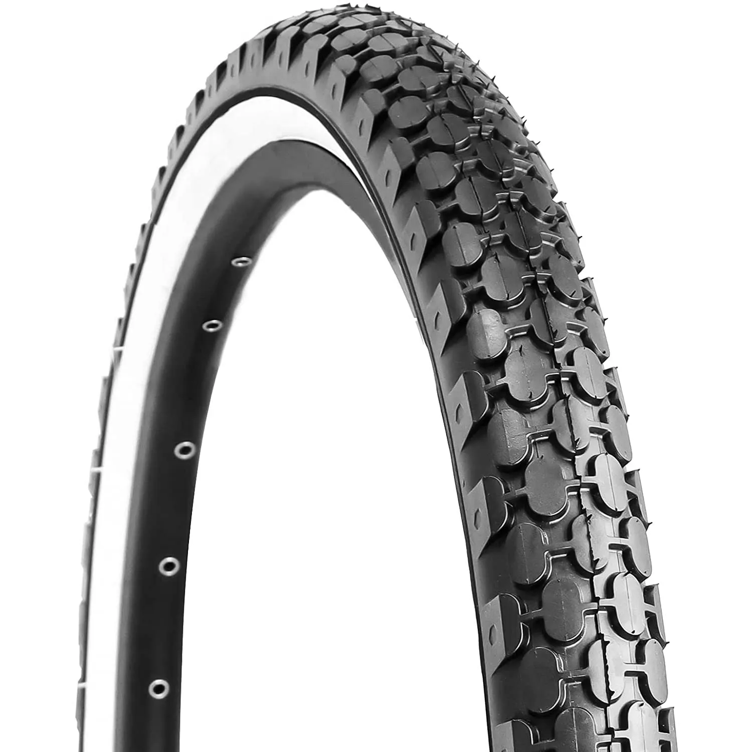 Hycline 24/26' x 2.125' Folding Bike Tire - Durable Beach Cruiser Tire with Classic Tread Design