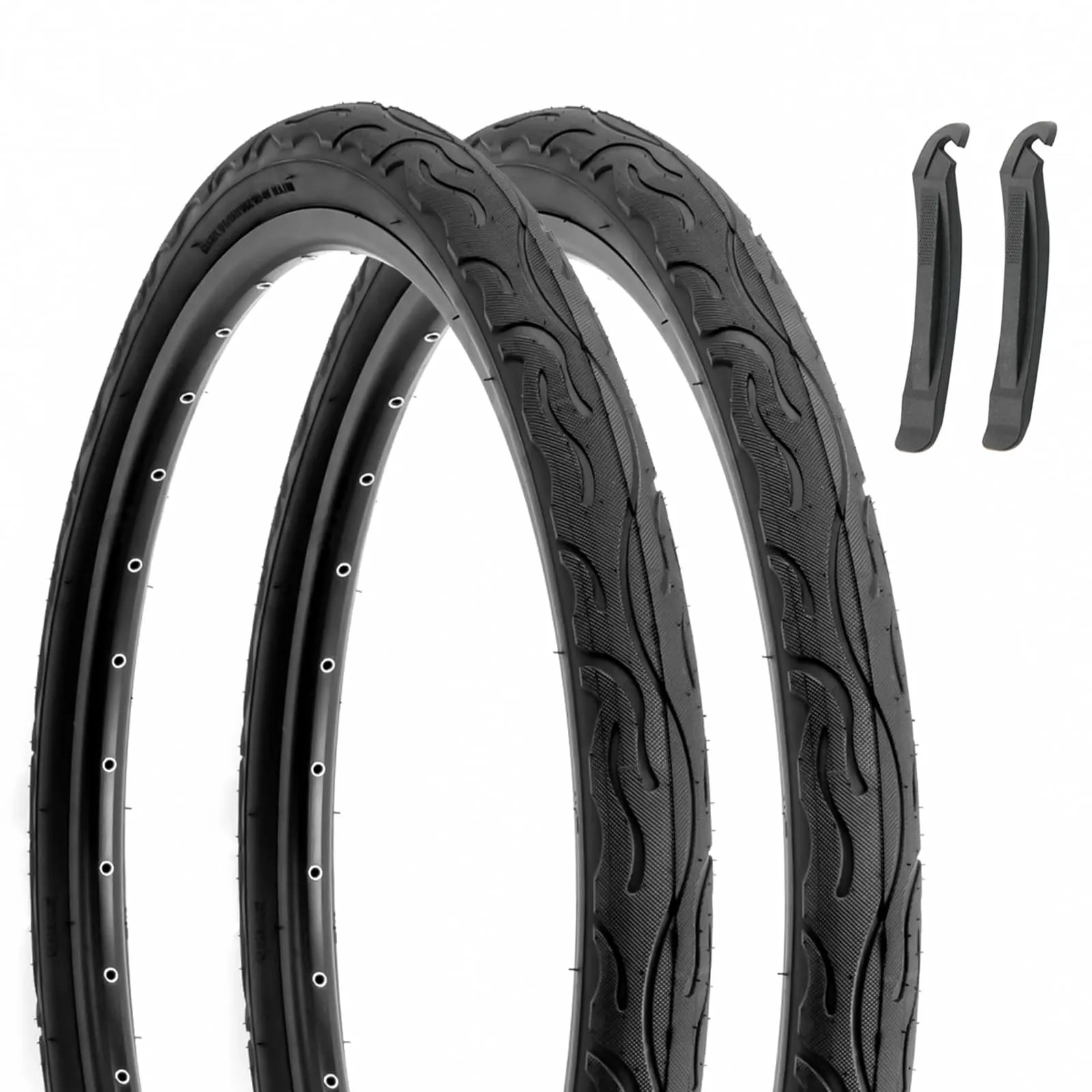 Hycline 26 Inch Bike Tires 26x2.125 inch Puncture-Resistant Folding Tires for Urban Commuters