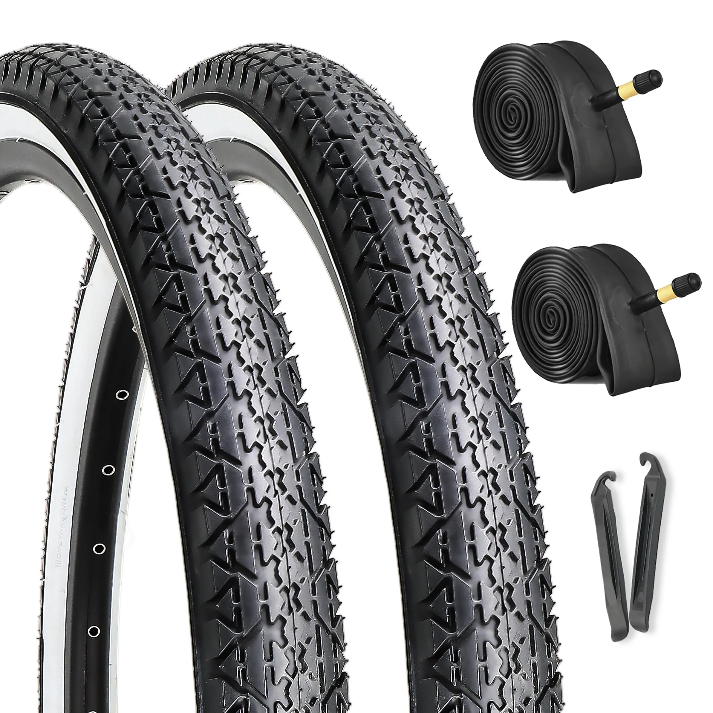 Hycline 26' x 2.125' Cruiser Bike Tires - Durable Replacement Tires for Beach & Urban Cycling