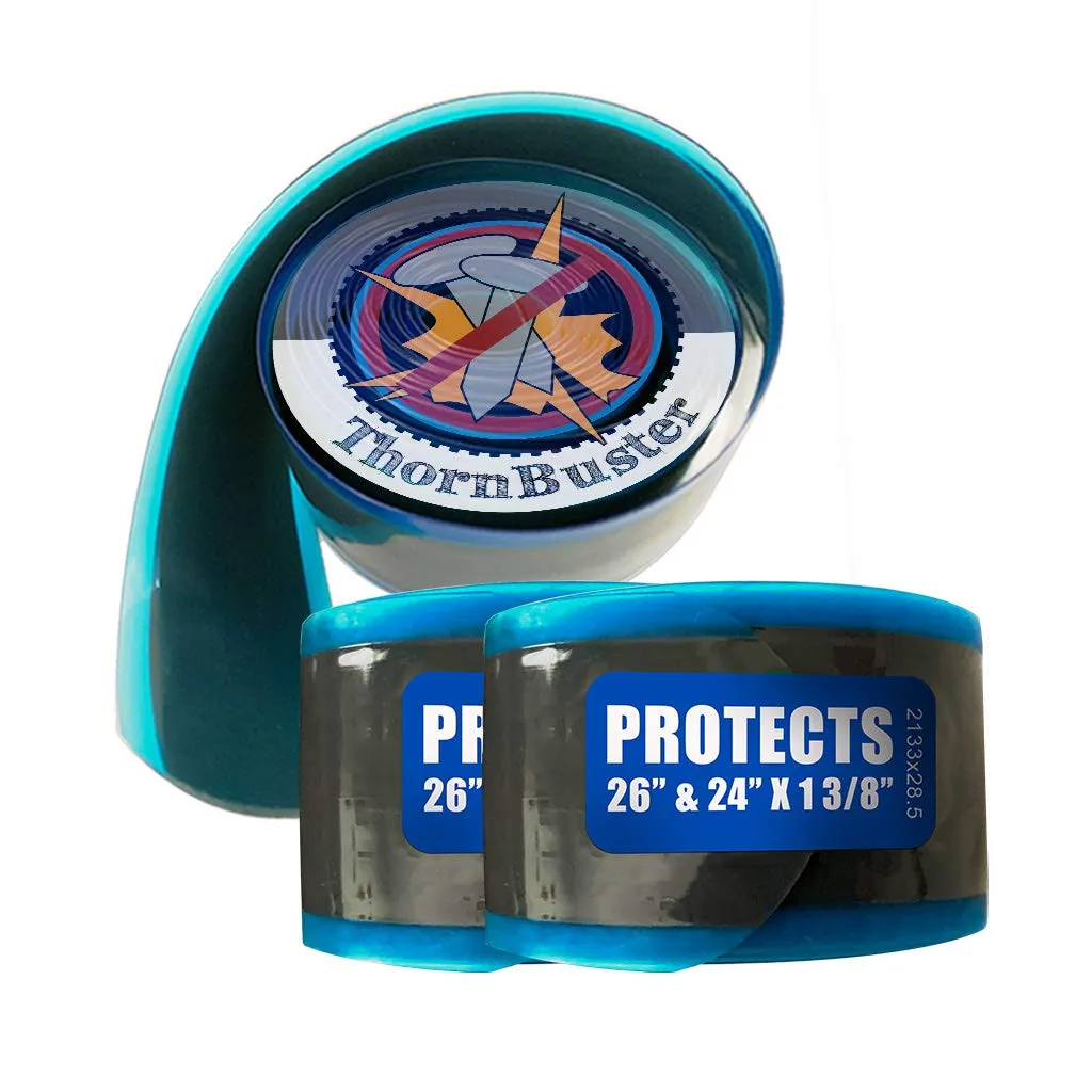 Inner Tube Protecting Bicycle Tire Liners Pair - Prevent Flats for 26' & 700c Bikes, 2 Liners