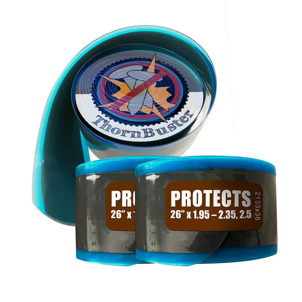Inner Tube Protecting Bicycle Tire Liners Pair for 26 x 2.0-2.125” Mountain Bikes - Stop Flats
