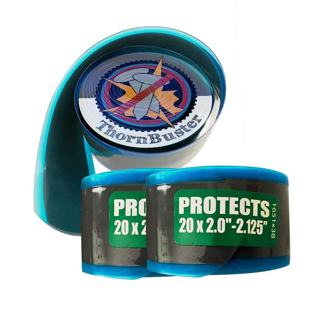 Inner Tube Protecting Tire Liners for BMX Bikes - Green 20 x 2.0-2.125” Puncture Prevention (2 Liners)