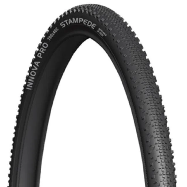 Innova Pro 700x40c Gravel Tire - Blackwall Wire Bead, Durable Sidewalls, Fast Tread Design