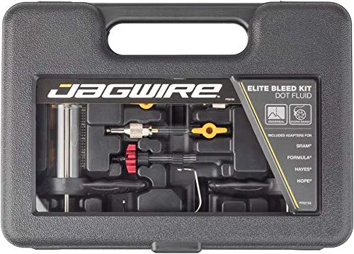 Jagwire Elite Disc Brake Bleed Kit for DOT Fluid - Compatible with SRAM, Avid, Formula, Hayes, Hope