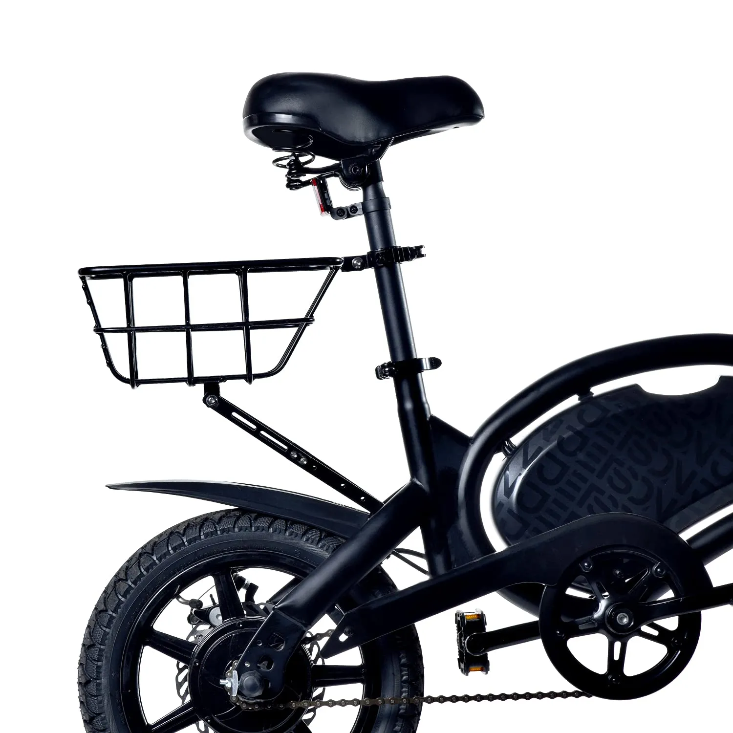 Jetson Rear Bicycle Basket, Black Color, Compatible with Bolt, Bolt Pro, LX10, Axle Bikes, 11.8'x8.66'x6.5'