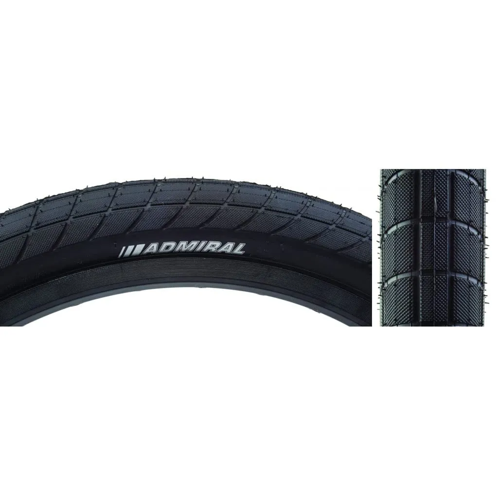 Kenda Admiral Sport 20x2.35 Tire - Black/Black DTC/60 PSI - Premium BMX Performance
