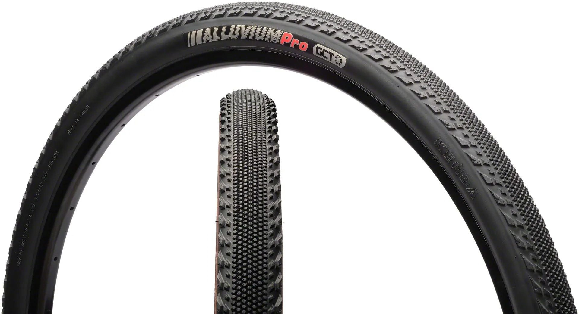 Kenda Alluvium 700c Tire, Black 700x35, Tubeless Ready, 120 TPI, Low Rolling Resistance