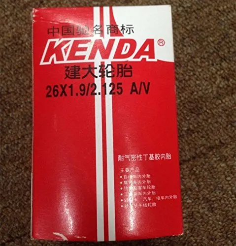 Kenda Bicycle Inner Tube 26' x 1.9/2.125 with Schrader Valve - High-Quality Molded Tube