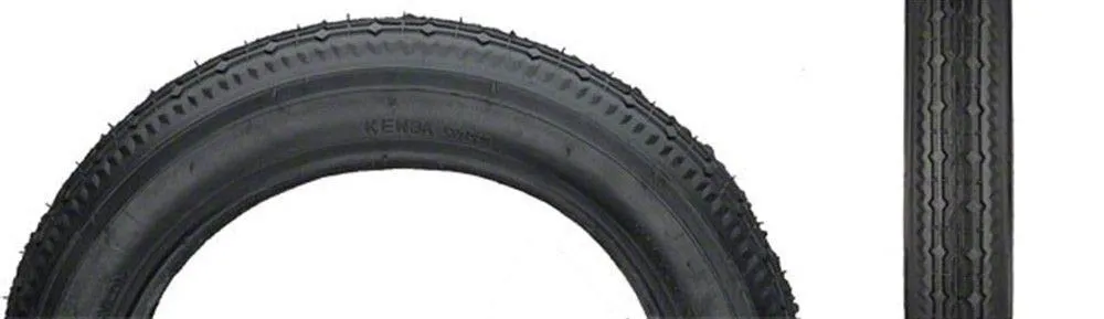 Kenda Black Street K124 12''x2-1/4 Wire Clincher Tire for Strollers - Reliable Street Performance
