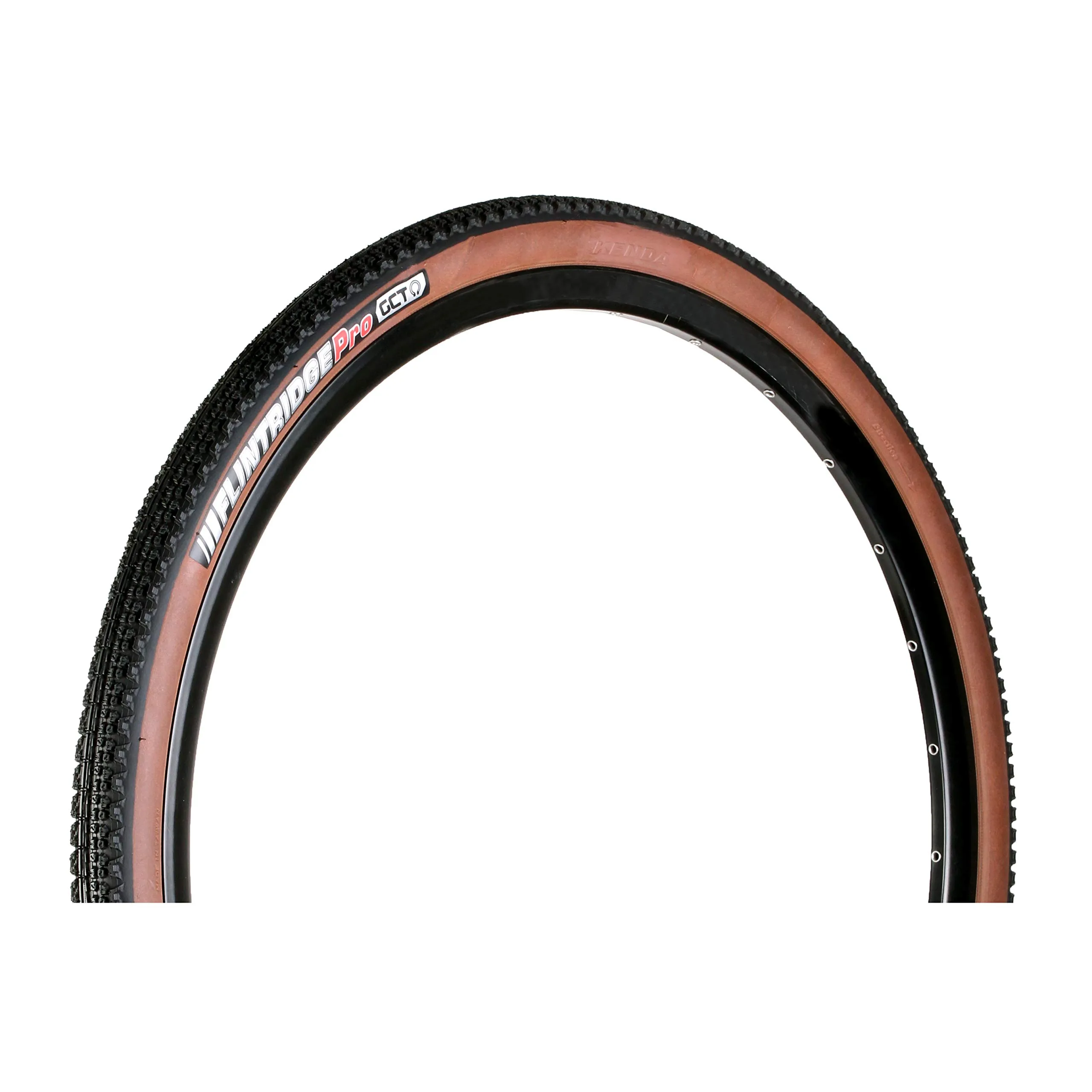 Kenda Flintridge Pro Tire 700x40 - Tubeless, Folding, Coffee Sidewall, 120tpi - Gravel Dominator