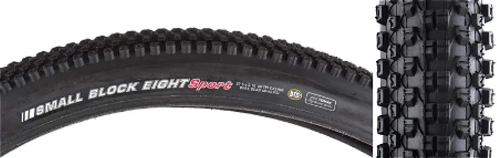 Kenda K1047 27.5X2.1 Small Block 8 Sport Tire - Black/Bsk/Dtc Wire - Ideal for Biking Adventures