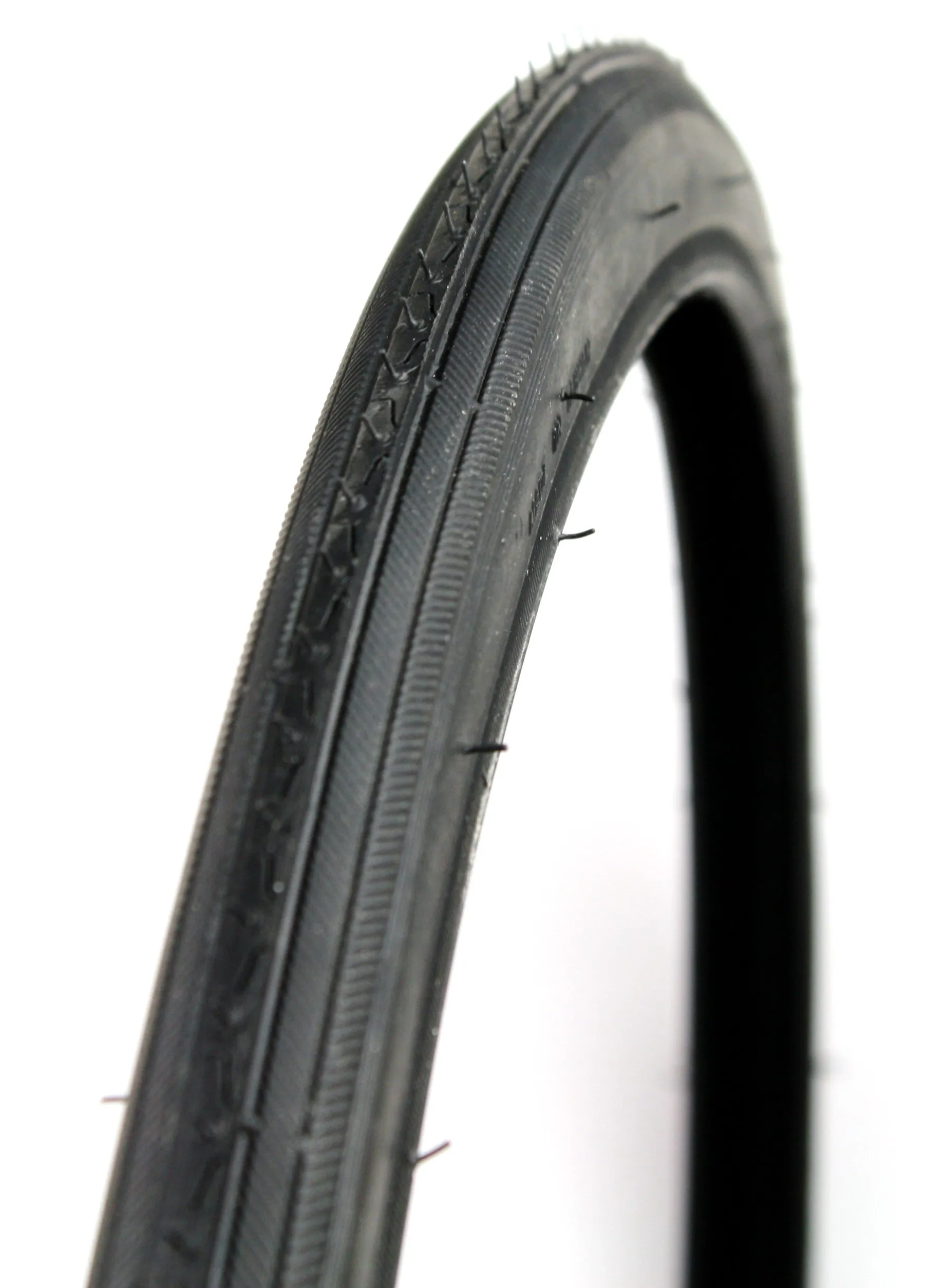 Kenda K53 27' x 1-1/4' Black Wall Road Bicycle Tire - Steel Wire Bead, Max 90psi Inflated Pressure