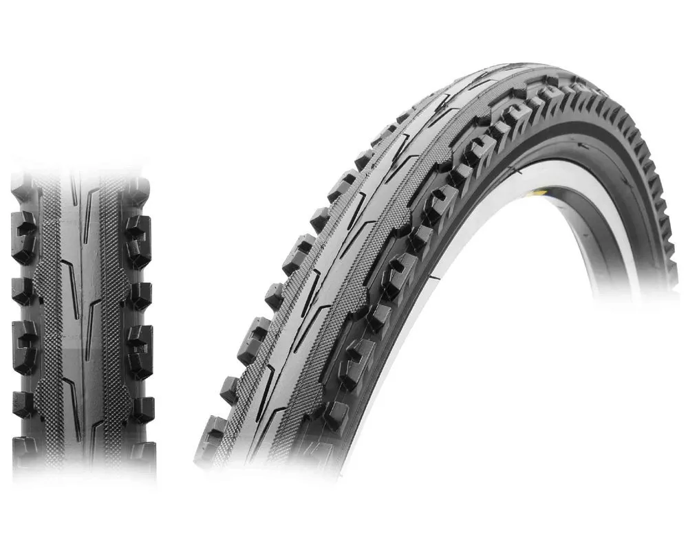 Kenda K847 Kross + Wire Bead Bicycle Tire, 26-Inch x 1.95-Inch, Blackwall, Semi-Slick Design