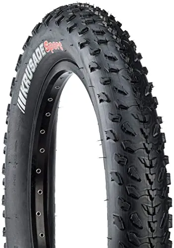 KENDA Krusade 20x4.00 Fat Bike Tyre - 60tpi Black Cover for Enhanced Traction and Durability