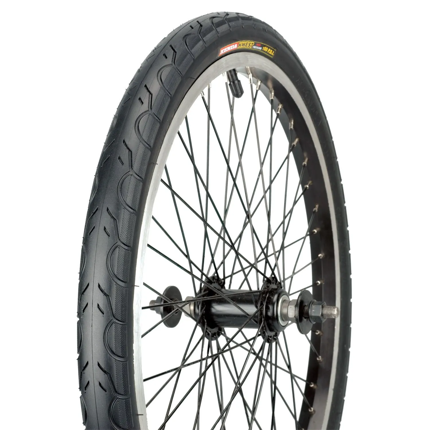Kenda Kwest 20x1 1/8-Inch Bicycle Tire - Smooth Tread, 100 PSI, Flat Protection Options