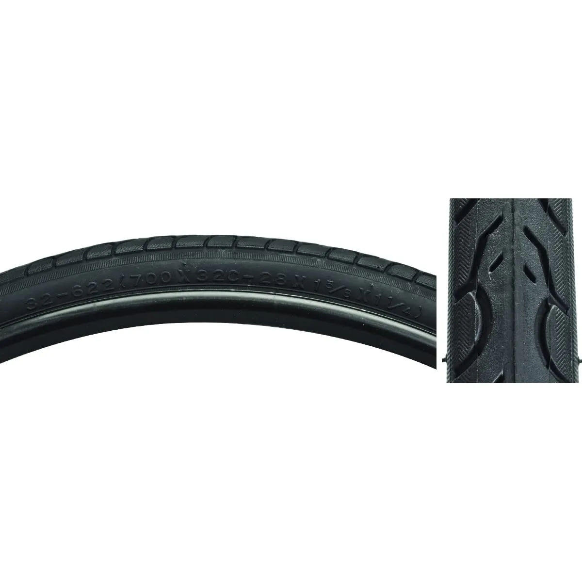 KENDA Kwest K193 Bicycle Tire 700x32 Black/Black - Hybrid Touring Tire for Fast Rides & Commuting