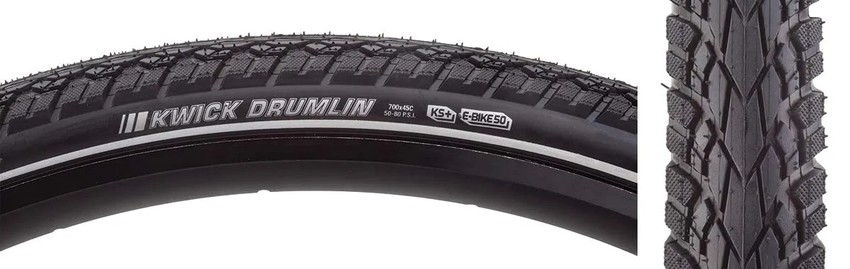 Kenda KWICK Drumlin 700x45 Wire Tire - SRC, KS+ for Superior Performance and Reliability