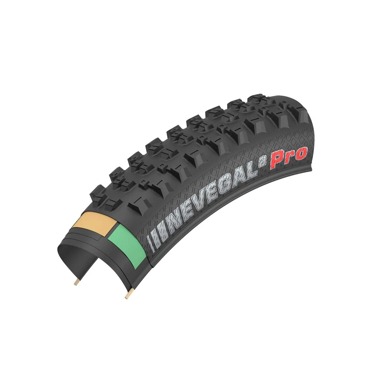 Kenda Nevegal2 PRO 29x2.4 Tire - Black/Black, EN-DTC, TLR, Foldable, 25-50psi - Ultimate Performance