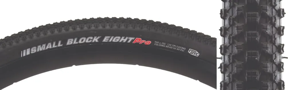 Kenda Small Block 8 700Cx35c Folding DTC Tire in Black - High-Performance, Durable Design