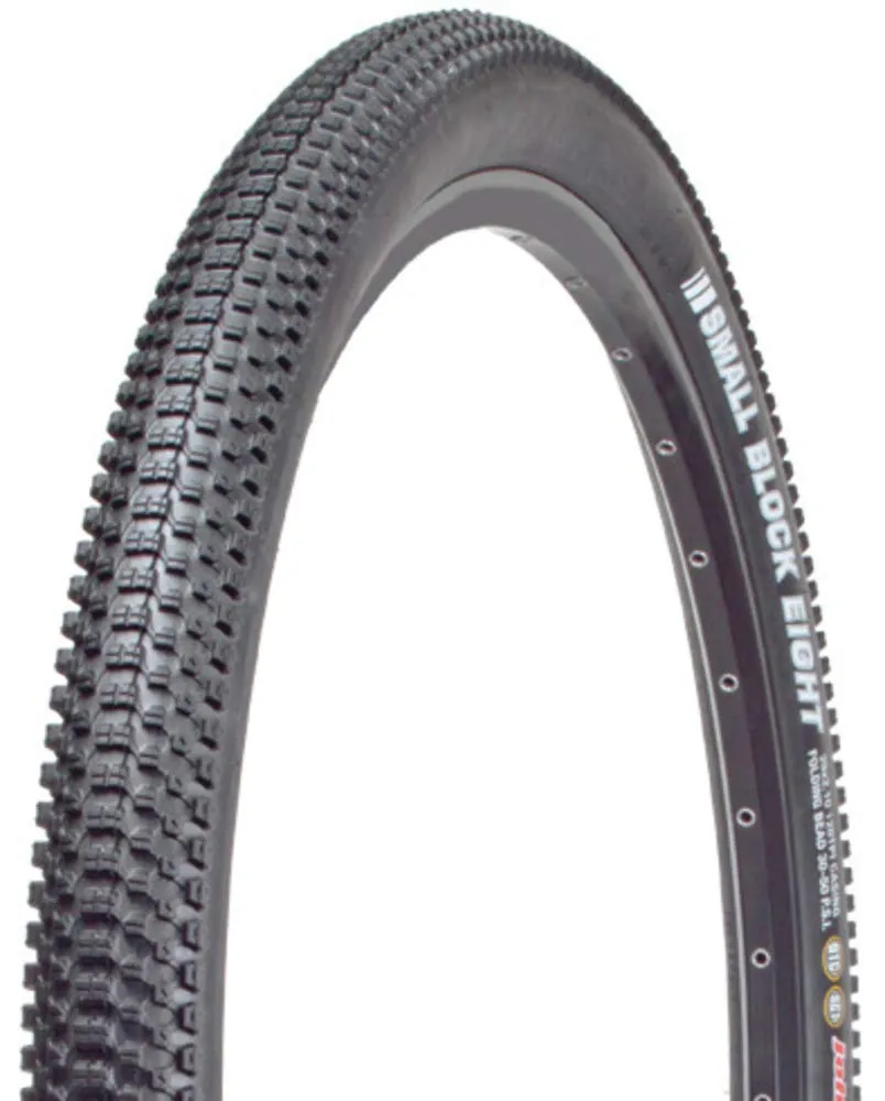 Kenda Small Block 8 Tire 26'x2.35' Clincher DTC 60TPI Black - Fast-Rolling for Superior Grip