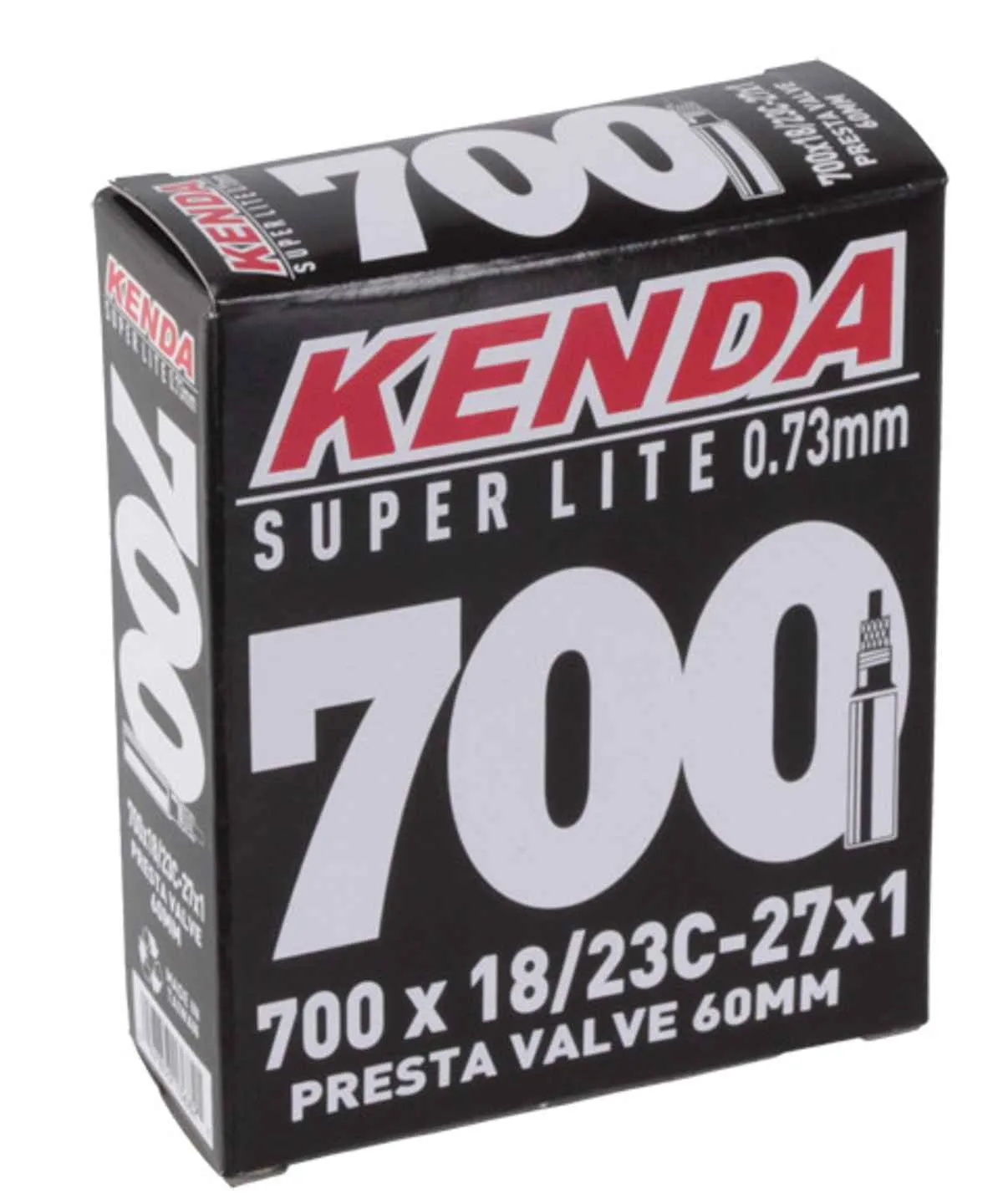 Kenda Super Light Tube 700x23-25c PV 48mm - Perfect for Smooth Rides and Performance Cycling