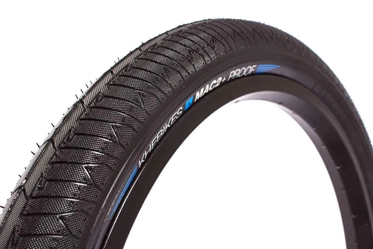 KHE MAC2+ 20' x 2.30' Puncture Proof BMX Tire - Lightweight Black Design for Street & Park