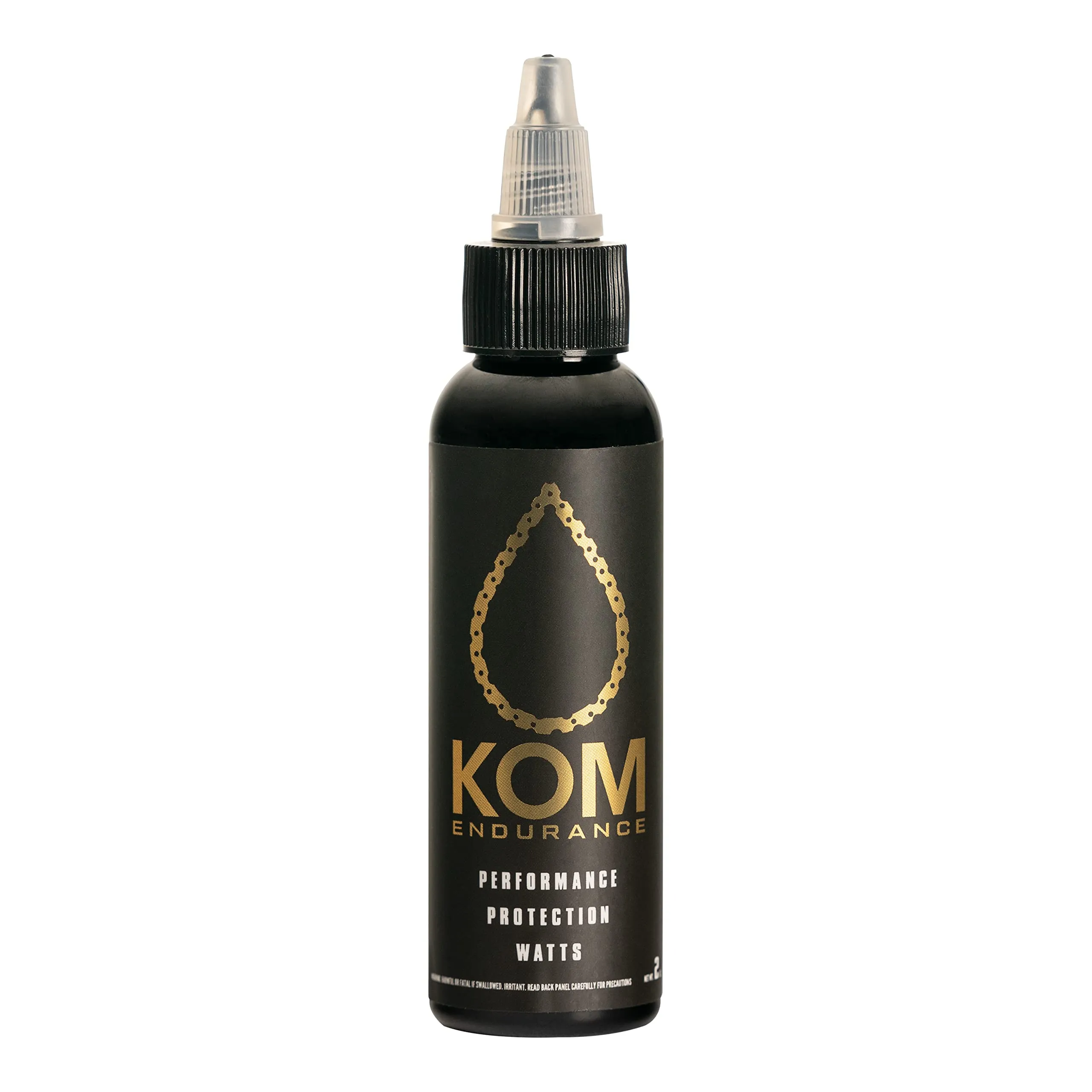 KOM Endurance 2OZ Bike Lube & Cleaner - Wet Lube for Road Bikes, Rust Preventative, Easy Applicator